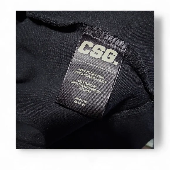 CSG Veracity Full Zip Hoodie in Black Mens Size Small - Picture 7 of 9